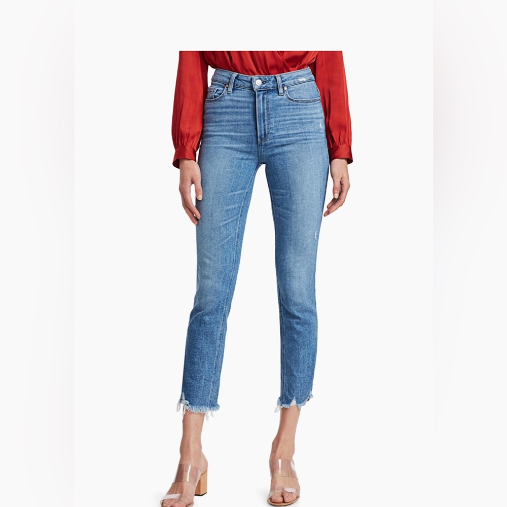 PAIGE Light Blue Ankle Jeans